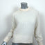 Acne Studios Dania Mohair Sweater Cream Size Extra Small Crewneck Pullover