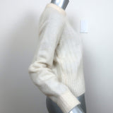 Acne Studios Dania Mohair Sweater Cream Size Extra Small Crewneck Pullover