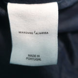 Marques'Almeida Short Sleeve Top Blue Metallic Jacquard Size Small