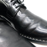 Saint Laurent Studded Derby Oxfords Dylan Black Leather Size 40 Lace-Up Flats