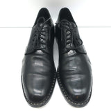 Saint Laurent Studded Derby Oxfords Dylan Black Leather Size 40 Lace-Up Flats