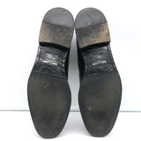 Saint Laurent Studded Derby Oxfords Dylan Black Leather Size 40 Lace-Up Flats