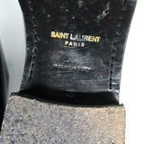 Saint Laurent Studded Derby Oxfords Dylan Black Leather Size 40 Lace-Up Flats