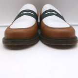 Aime Leon Dore Penny Loafers Brown/White Grained Leather Size 7 /Fits Like 8