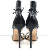 Reed Krakoff Ankle-Wrap Sandals Black Patent Leather & Mesh Size 41 NEW