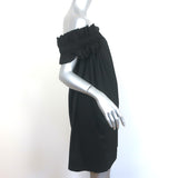 Monica Nera Maya Mini Dress Black Stretch Cotton Size Small NEW