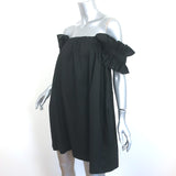 Monica Nera Maya Mini Dress Black Stretch Cotton Size Small NEW