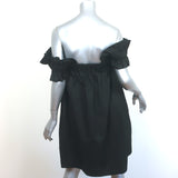 Monica Nera Maya Mini Dress Black Stretch Cotton Size Small NEW