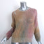 Raquel Allegra Distressed Sweater Pink/Multi Wool-Cashmere Knit Size 1
