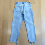 FRAME Le Original High Waist Jeans Clash Ripped Denim Size 25