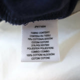 Derek Lam Denim Layered-Effect Sweatshirt Navy Striped Terry Size Large