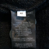 Isabel Marant Etoile Tweed Blazer Fania Black Cotton-Blend Size 42