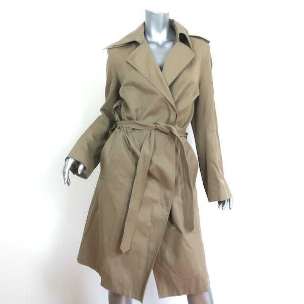 Louis Vuitton Black Cotton Detachable Sleeve Detail Belted Trench Coat  Dress S