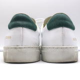 Woman by Common Projects Retro Low Top Sneakers White & Green Leather Size 37