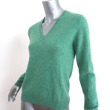 Chloe Cashmere V-Neck Sweater Jungle Green Size Medium