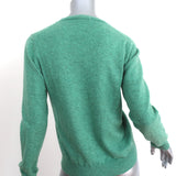 Chloe Cashmere V-Neck Sweater Jungle Green Size Medium