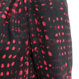 Isabel Marant Etoile Button Down Blouse Black/Red Printed Silk Size 2