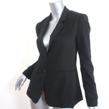 Rag & Bone Blazer Black Wool-Blend Size 2 Two Button Jacket