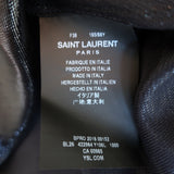 Saint Laurent Metallic Tank Top Black Silk-Blend Size 38
