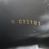 Chanel Pearl Button Cap Toe Booties Black Leather Size 35 Ankle Boots