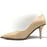 Givenchy Zipper Pumps Beige Patent Leather Size 36 Pointed Toe Heels
