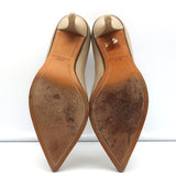 Givenchy Zipper Pumps Beige Patent Leather Size 36 Pointed Toe Heels