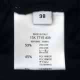 Givenchy Asymmetric Snap-Side Top Black Cashmere-Blend Jersey Size 38