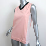 Marni Sleeveless V-Neck Top Light Pink Cotton Jersey & Poplin Size 38
