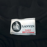 Lanvin Rosette-Embellished Top Black Chiffon Size Small Sleeveless Blouse