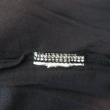 Lanvin Rosette-Embellished Top Black Chiffon Size Small Sleeveless Blouse