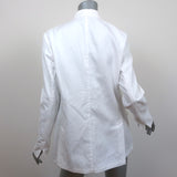Massimo Alba Hong Kong Jacket White Cotton-Linen Size Large