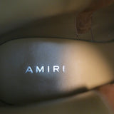 Amiri Ruched Ankle Boots Brown Suede Size 38.5 Side-Zip Booties