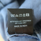 Isabel Marant Embroidered Top Nust Blue Ramie Size 34 Sleeveless Blouse