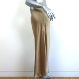 Mes Demoiselles Midi Skirt Lola Gold Satin Size 36