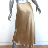 Mes Demoiselles Midi Skirt Lola Gold Satin Size 36
