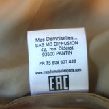 Mes Demoiselles Midi Skirt Lola Gold Satin Size 36