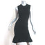 Stella McCartney Flared Sheath Dress Black Stretch Cotton Jersey Size 40