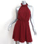 Haute Hippie Asymmetric-Back Mini Dress Wine Size Extra Small NEW