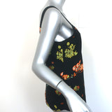 A.L.C. Tank Top Renne Black Floral Print Silk Size 4
