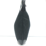 Gucci Monogram Hobo Black Patent Leather-Trim Canvas Medium Shoulder Bag