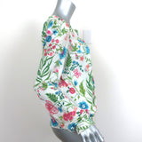 Christian Dior Blouse Cream/Multi Floral Print Jersey Size 40 Long Sleeve Top
