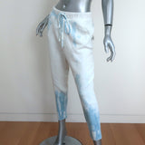 Nili Lotan Nolan Sweatpants Sky Blue Tie Dye Size Large NEW