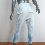 Nili Lotan Nolan Sweatpants Sky Blue Tie Dye Size Large NEW