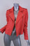 IRO Ashville Leather Moto Jacket Coral Size 40