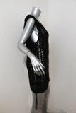 IRO Dress Black Woven Leather Size 0 Sleeveless Mini LBD available at CelebrityOwned.com img_3