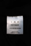 IRO Dress Odyssee Black Embroidered Chiffon Size 36 Crisscross-Strap Mini NEW available at CelebrityOwned.com img_7