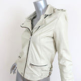 IRO Juday Leather Motorcycle Jacket Cream Size 1 Biker Jacket available at CelebrityOwned.com img_6