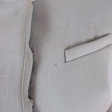 IRO Peplum Jacket Clyde Light Gray Stretch & White Leather Size 36 available at CelebrityOwned.com img_2
