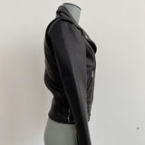 IRO x Barneys NY Chayama Leather Motorcycle Jacket Black Size 34 available at CelebrityOwned.com img_3
