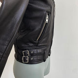 IRO x Barneys NY Chayama Leather Motorcycle Jacket Black Size 34 available at CelebrityOwned.com img_4